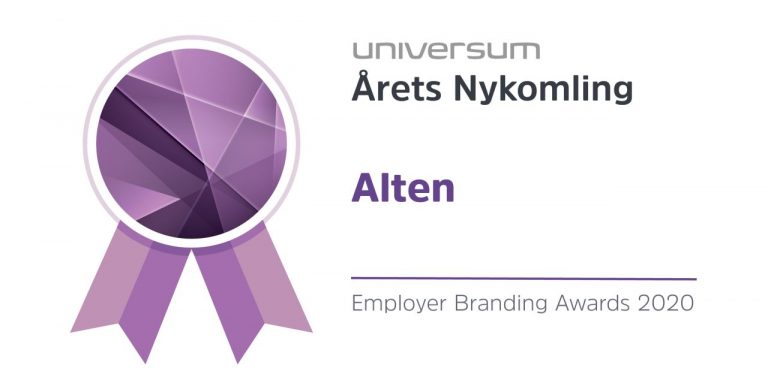 Pris som årets nykomling i Universum Employer Branding awards